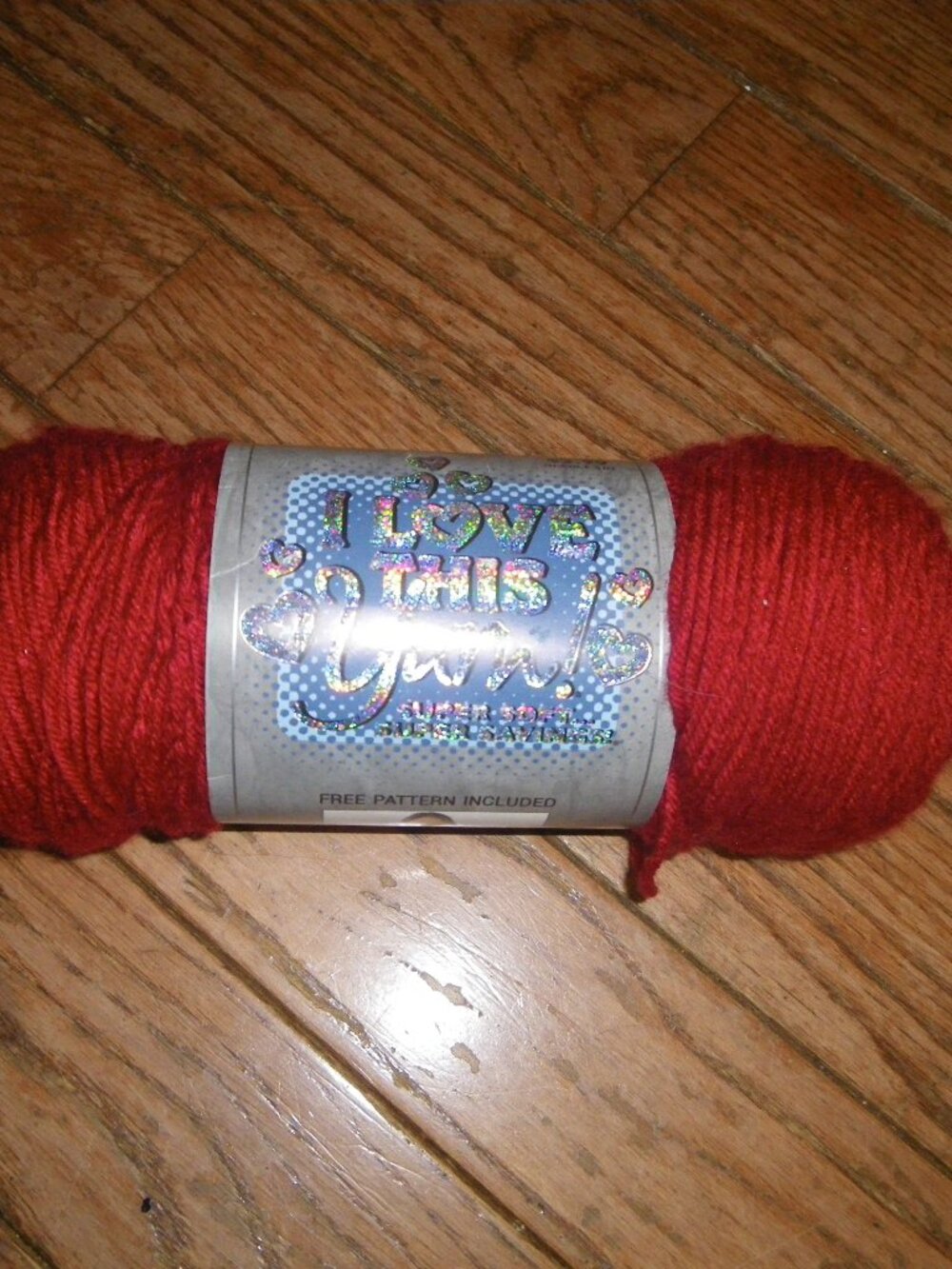 1 Skein I Love This Yarn! – Color Red – 355 yds.